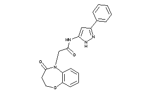 Image of 2-(4-keto-2,3-dihydro-1,5-benzoxazepin-5-yl)-N-(3-phenyl-1H-pyrazol-5-yl)acetamide