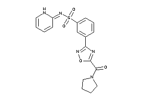 N-(1H-pyridin-2-ylidene)-3-[5-(pyrrolidine-1-carbonyl)-1,2,4-oxadiazol-3-yl]benzenesulfonamide