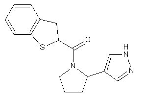 2,3-dihydrobenzothiophen-2-yl-[2-(1H-pyrazol-4-yl)pyrrolidino]methanone