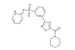 3-[5-(piperidine-1-carbonyl)-1,2,4-oxadiazol-3-yl]-N-(1H-pyridin-2-ylidene)benzenesulfonamide
