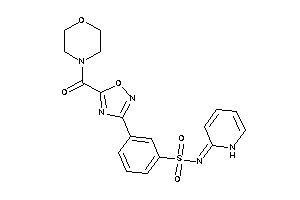3-[5-(morpholine-4-carbonyl)-1,2,4-oxadiazol-3-yl]-N-(1H-pyridin-2-ylidene)benzenesulfonamide