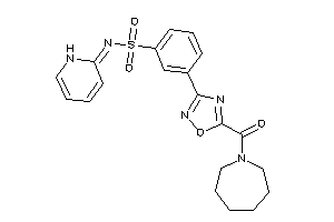 3-[5-(azepane-1-carbonyl)-1,2,4-oxadiazol-3-yl]-N-(1H-pyridin-2-ylidene)benzenesulfonamide