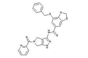 Image of 7-benzoxy-N-(5-picolinoyl-4,6-dihydro-1H-pyrrolo[3,4-c]pyrazol-3-yl)-piperonylamide