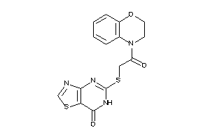 5-[[2-(2,3-dihydro-1,4-benzoxazin-4-yl)-2-keto-ethyl]thio]-6H-thiazolo[4,5-d]pyrimidin-7-one