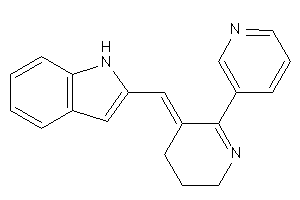 2-[[6-(3-pyridyl)-3,4-dihydro-2H-pyridin-5-ylidene]methyl]-1H-indole
