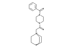 2-(4-aza-1-azoniabicyclo[2.2.2]octan-1-yl)-1-(4-benzoylpiperazino)ethanone