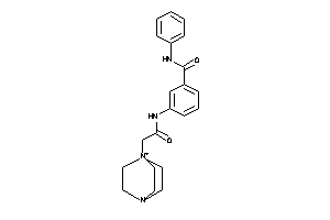 3-[[2-(4-aza-1-azoniabicyclo[2.2.2]octan-1-yl)acetyl]amino]-N-phenyl-benzamide