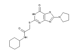 N-cyclohexyl-2-[(7-keto-2-pyrrolidino-6H-thiazolo[4,5-d]pyrimidin-5-yl)thio]acetamide
