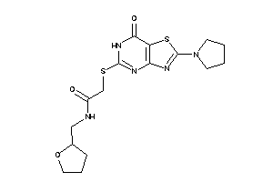 2-[(7-keto-2-pyrrolidino-6H-thiazolo[4,5-d]pyrimidin-5-yl)thio]-N-(tetrahydrofurfuryl)acetamide