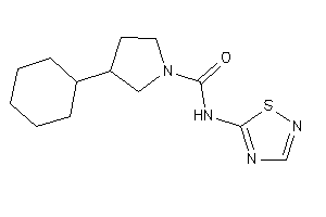 Image of 3-cyclohexyl-N-(1,2,4-thiadiazol-5-yl)pyrrolidine-1-carboxamide