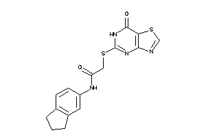N-indan-5-yl-2-[(7-keto-6H-thiazolo[4,5-d]pyrimidin-5-yl)thio]acetamide