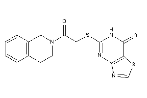 5-[[2-(3,4-dihydro-1H-isoquinolin-2-yl)-2-keto-ethyl]thio]-6H-thiazolo[4,5-d]pyrimidin-7-one