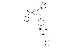 1-benzyl-3-[1-[[1-(cyclopentanecarbonyl)-4-phenyl-pyrrolidin-3-yl]methyl]-4-piperidyl]urea