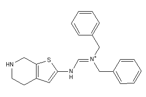 Dibenzyl-[(4,5,6,7-tetrahydrothieno[2,3-c]pyridin-2-ylamino)methylene]ammonium