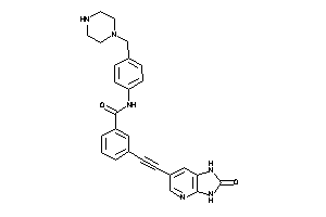 3-[2-(2-keto-1,3-dihydroimidazo[4,5-b]pyridin-6-yl)ethynyl]-N-[4-(piperazinomethyl)phenyl]benzamide
