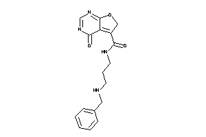 N-[3-(benzylamino)propyl]-4-keto-6H-furo[2,3-d]pyrimidine-5-carboxamide
