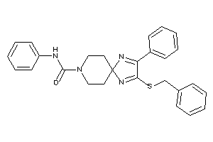 3-(benzylthio)-N,2-diphenyl-1,4,8-triazaspiro[4.5]deca-1,3-diene-8-carboxamide