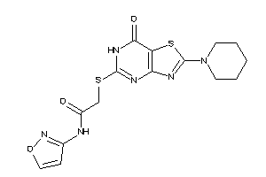 N-isoxazol-3-yl-2-[(7-keto-2-piperidino-6H-thiazolo[4,5-d]pyrimidin-5-yl)thio]acetamide