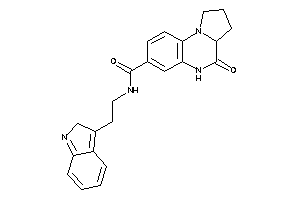 Image of N-[2-(2H-indol-3-yl)ethyl]-4-keto-2,3,3a,5-tetrahydro-1H-pyrrolo[1,2-a]quinoxaline-7-carboxamide