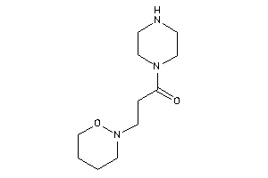 3-(oxazinan-2-yl)-1-piperazino-propan-1-one