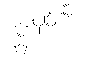 Image of N-[3-(1,3-dithiolan-2-yl)phenyl]-2-phenyl-pyrimidine-5-carboxamide