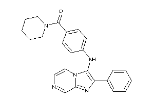 Image of [4-[(2-phenylimidazo[1,2-a]pyrazin-3-yl)amino]phenyl]-piperidino-methanone