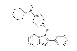 Image of Morpholino-[4-[(2-phenylimidazo[1,2-a]pyrazin-3-yl)amino]phenyl]methanone