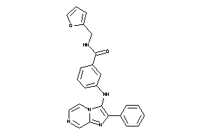 Image of N-(2-furfuryl)-3-[(2-phenylimidazo[1,2-a]pyrazin-3-yl)amino]benzamide