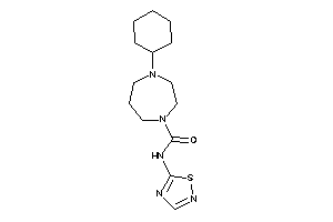 4-cyclohexyl-N-(1,2,4-thiadiazol-5-yl)-1,4-diazepane-1-carboxamide