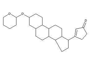 Image of 3-(3-tetrahydropyran-2-yloxy-2,3,4,5,6,7,8,9,10,11,12,13,14,15,16,17-hexadecahydro-1H-cyclopenta[a]phenanthren-17-yl)cyclopent-2-en-1-one