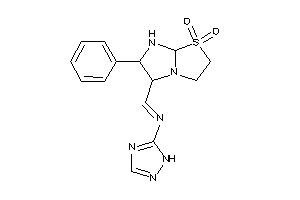 Image of (1,1-diketo-6-phenyl-2,3,5,6,7,7a-hexahydroimidazo[2,1-b]thiazol-5-yl)methylene-(1H-1,2,4-triazol-5-yl)amine