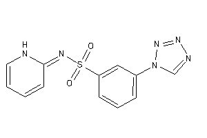 N-(1H-pyridin-2-ylidene)-3-(tetrazol-1-yl)benzenesulfonamide