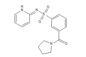N-(1H-pyridin-2-ylidene)-3-(pyrrolidine-1-carbonyl)benzenesulfonamide