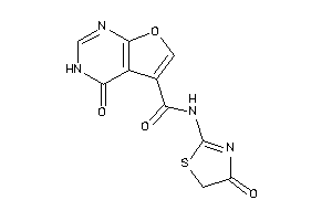 4-keto-N-(4-keto-2-thiazolin-2-yl)-3H-furo[2,3-d]pyrimidine-5-carboxamide