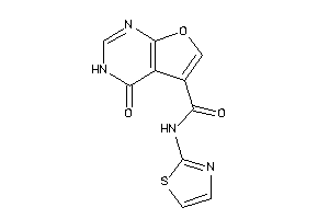 Image of 4-keto-N-thiazol-2-yl-3H-furo[2,3-d]pyrimidine-5-carboxamide