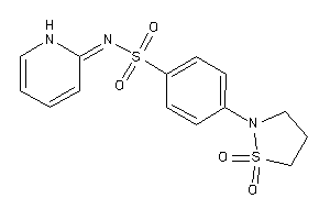 Image of 4-(1,1-diketo-1,2-thiazolidin-2-yl)-N-(1H-pyridin-2-ylidene)benzenesulfonamide