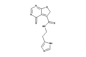 Image of N-[2-(1H-imidazol-5-yl)ethyl]-4-keto-6H-furo[2,3-d]pyrimidine-5-carboxamide