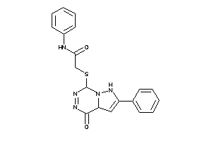 Image of 2-[(4-keto-2-phenyl-3a,7-dihydro-1H-pyrazolo[1,5-d][1,2,4]triazin-7-yl)thio]-N-phenyl-acetamide