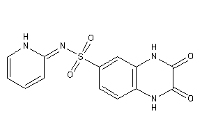 Image of 2,3-diketo-N-(1H-pyridin-2-ylidene)-1,4-dihydroquinoxaline-6-sulfonamide