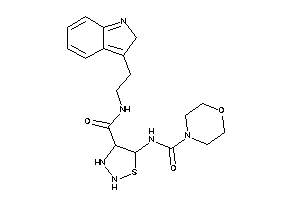 Image of N-[4-[2-(2H-indol-3-yl)ethylcarbamoyl]thiadiazolidin-5-yl]morpholine-4-carboxamide