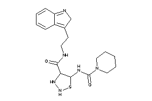 Image of N-[2-(2H-indol-3-yl)ethyl]-5-(piperidine-1-carbonylamino)thiadiazolidine-4-carboxamide