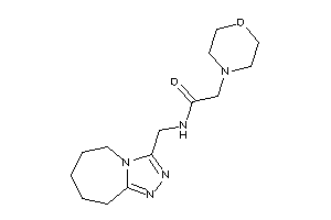 2-morpholino-N-(6,7,8,9-tetrahydro-5H-[1,2,4]triazolo[4,3-a]azepin-3-ylmethyl)acetamide