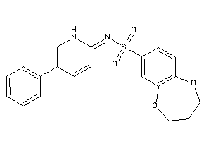 N-(5-phenyl-1H-pyridin-2-ylidene)-3,4-dihydro-2H-1,5-benzodioxepine-7-sulfonamide