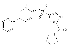 N-(5-phenyl-1H-pyridin-2-ylidene)-5-(pyrrolidine-1-carbonyl)-1H-pyrrole-3-sulfonamide