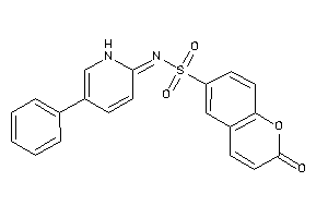 2-keto-N-(5-phenyl-1H-pyridin-2-ylidene)chromene-6-sulfonamide