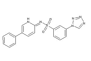 N-(5-phenyl-1H-pyridin-2-ylidene)-3-(tetrazol-1-yl)benzenesulfonamide