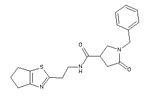 1-benzyl-N-[2-(5,6-dihydro-4H-cyclopenta[d]thiazol-2-yl)ethyl]-5-keto-pyrrolidine-3-carboxamide