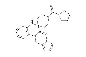 Image of 1'-(cyclopentanecarbonyl)-1-(1H-imidazol-5-ylmethyl)spiro[4H-quinoxaline-3,4'-piperidine]-2-one