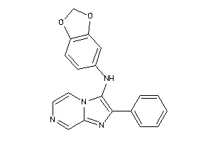 Image of 1,3-benzodioxol-5-yl-(2-phenylimidazo[1,2-a]pyrazin-3-yl)amine