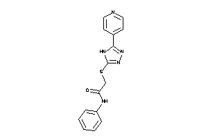 Image of N-phenyl-2-[[5-(4-pyridyl)-4H-1,2,4-triazol-3-yl]thio]acetamide